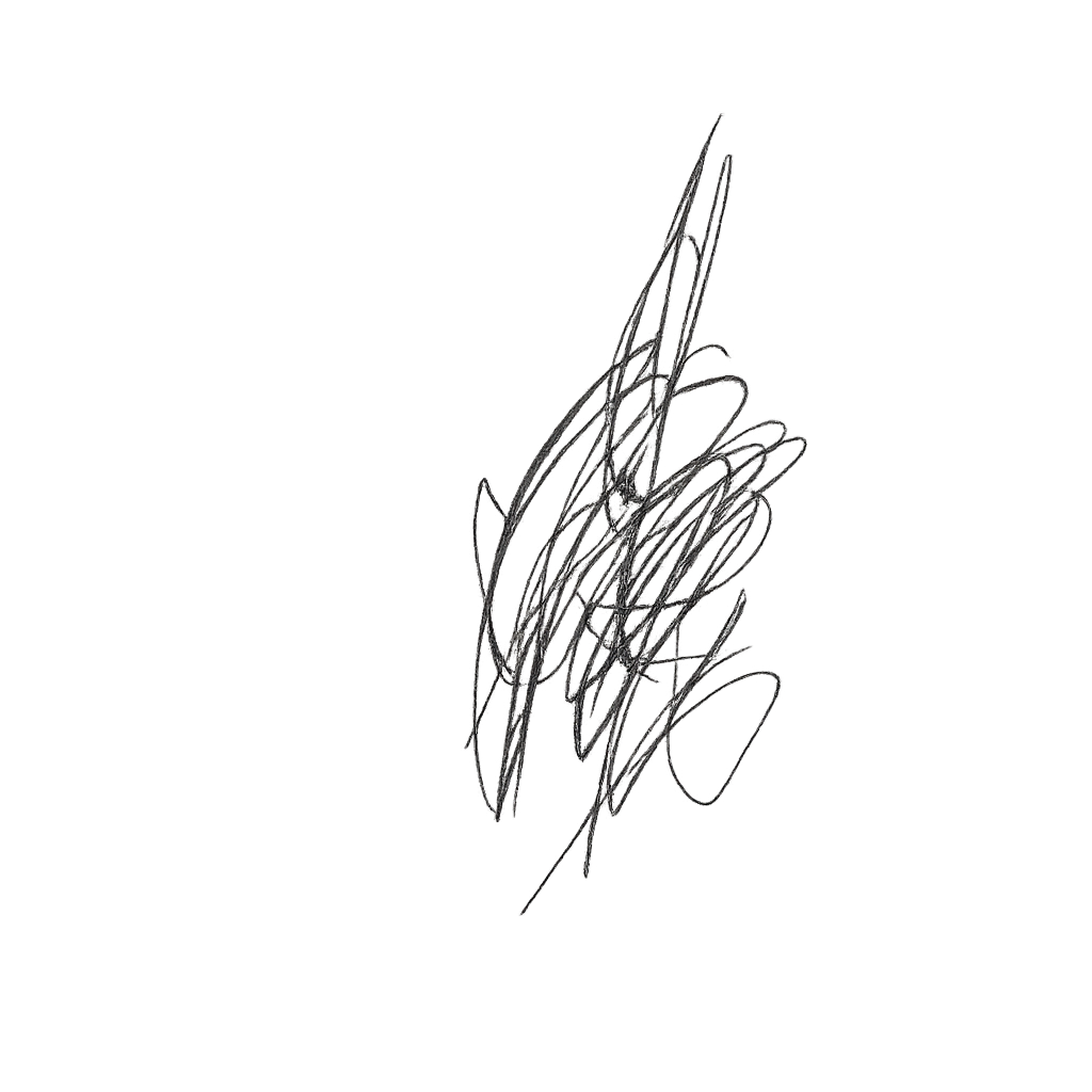 Generated tattoo-only Try On design for the black scribble linework at the back of Rihanna’s knee